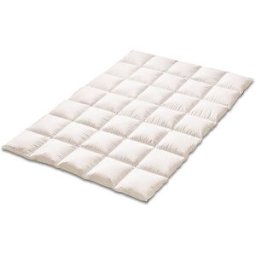 Kauffmann Edredón de plumas 140x220cm COMFORT Cálido Blanco blanco