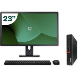Pack Lenovo M75Q G1 Tiny AMD Ryzen 3 PRO 3200GE 16GB SSD 256GB + LCD 23" + Tecl y Ratón Inalámbrico + WiFi