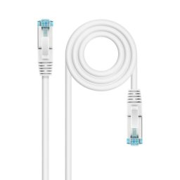 Nanocable Cable de Red Cat.7 600MHz LSZH SFTP PIMF AWG26 1m Blanco