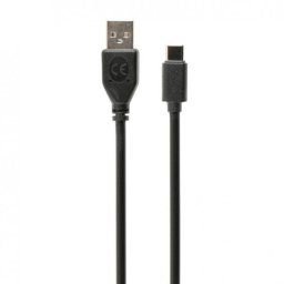 Cable USB Gembird CC-USB2-AMCM-1M 1m USB 2.0 A macho a C macho Negro chapado oro