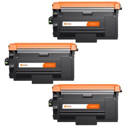 PcCom Essential Pack 3 Tóner Negro Compatible con Brother TN3600XXL