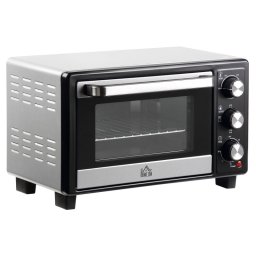 Homcom Horno Eléctrico de Sobremesa con 3 Modos de Calor y Termostato 16L 1400W