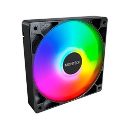 Refrigeración Aire Montech Pack 3x120mm GF120 PWM Negro Hub ARGB 1600RPM Extras