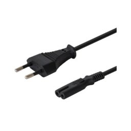 Cable alimentación Savio CL-97 1.2M Europlug tipo C 2 pines Negro