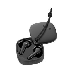 Auriculares Savio inalámbricos bluetooth 5.3 autonomía 8h con carga rápida negros