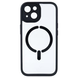 Funda para móvil La Casa de las Carcasas Bumper Compatible Magsafe Negra para iPhone 15 Plus