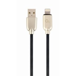 Cable USB A a Lightning Cablexpert CC-USB2R-AMLM-1M 1m 2.1A Negro