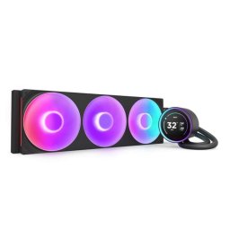 Refrigeración líquida NZXT Kraken Elite 420 RGB V2 3x140mm Pantalla LCD IPS Negra
