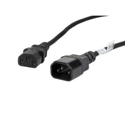 Cable de alimentación Lanberg CA-C13E-11CC-0018-BK 1,8 m C13 hembra a C14 macho negro