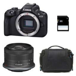 Cámara Mirrorless Canon EOS R50 24.2 MP Zoom Óptico 18-45 mm Sensor APS-C WiFi Tarjeta SD 8GB