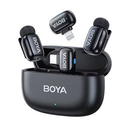 Micrófono Boya MINI 2-01 Inalámbrico USB-C omnidireccional con IA y doble receptor