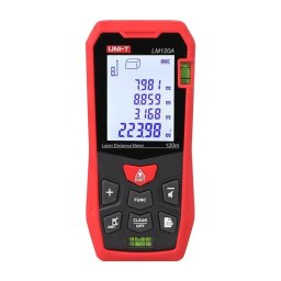 Medidor de distancia láser UNI-T LM120A 120 m con nivel físico