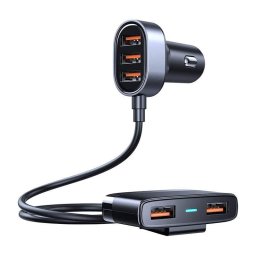 Cargador Coche Joyroom JR-CL03 5 Puertos USB 31W Negro
