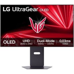 LG Monitor PC gaming 80 cm (32') Ultragear 32GX850A, 165 Hz, UHD, OLED, AMD FreeSync Premium Pro. Gris
