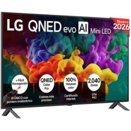 LG TV QNED evo Mini LED 139 cm (55') 55QNED85B6B 4K, Smart TV, AI, QNED85. Gris oscuro / Negro