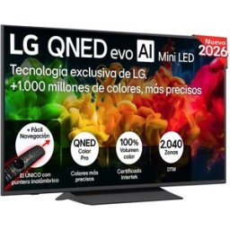 LG TV QNED evo Mini LED 139 cm (55') 55QNED8EB3B 4K, Smart TV, AI, QNED8E. Gris oscuro / Negro