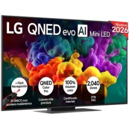 LG TV QNED evo Mini LED 139 cm (55') 55QNED87B6A 4K, Smart TV, AI, QNED87. Gris oscuro / Negro