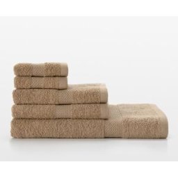 El Corte Inglés - Nuestro Mejor Precio Set de 5 toallas algodón 450 gr/m2 Basic Nuestro Mejor Precio - El Corte Inglés. Beige