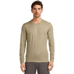 Icebreaker Camiseta outdoor calida Hombre Oasis . (S) Beige