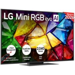 LG TV RGB Mini LED 139 cm (55') 55MRGB88B6B 4K, Smart TV, AI, MRGB88. Gris oscuro / Negro