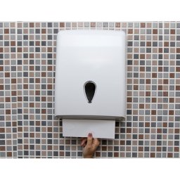 Dispensador toallitas secamanos dahi abs color blanco 370x277x130 mm