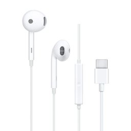 Auriculares OPPO MH135-3 con cable USB-C para llamadas y música, micrófono integrado, color blanco