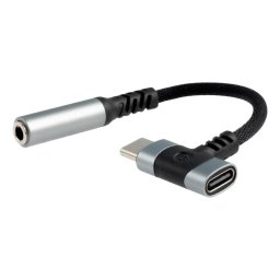 Cable Adaptador Nanocable USB-C a Jack 3.5mm y USB-C de Carga