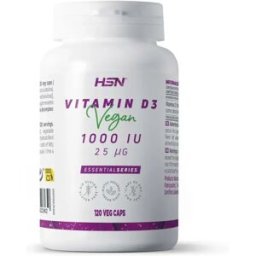HSN Vitamina d3 vegana 1000ui - 120 veg caps - Vitaminas - Cápsulas Vegetales - 120 Servicios