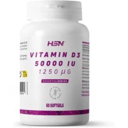 HSN Vitamina d3 50000ui - 60 perlas - Vitaminas - Perlas - 60 Servicios