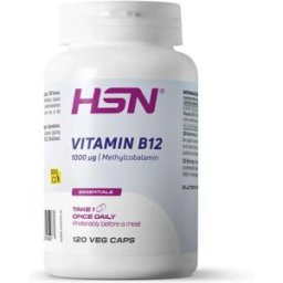 HSN Vitamina b12 (metilcobalamina) 1000mcg - 120 veg caps - Vitaminas - Cápsulas Vegetales - 120 Servicios