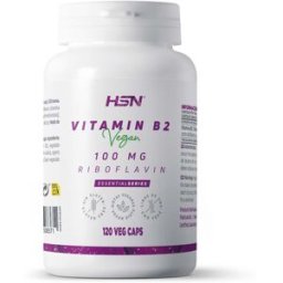 HSN Vitamina b2 (riboflavina) 100mg - 120 veg caps - Vitaminas - Cápsulas Vegetales - 120 Servicios