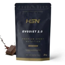 HSN Evodiet vegan 2kg chocolate - Proteínas vegetales - Polvo - 67 Servicios