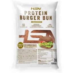 HSN Pan hamburguesa proteico 3x50g - Alimentos ricos en fibra - - 3 Servicios