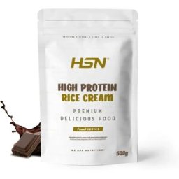 HSN Crema de arroz proteica 500g chocolate - Recetas saludables - Polvo - 10 Servicios