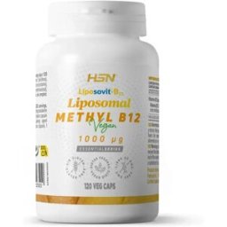 HSN Vitamina b12 (metilcobalamina) liposomada (liposovit®) (1000mcg vitamina b12) - 120 veg caps - Vitaminas - Cápsulas Vegetales - 120 Servicios