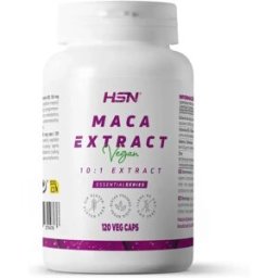 HSN Extracto de maca andina (10:1) 500mg - 120 veg caps - Pro-testosterona - Cápsulas Vegetales - 120 Servicios