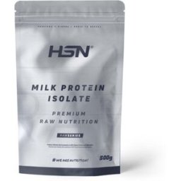 HSN Aislado de proteína de leche 500g sin sabor - Proteínas liberación secuencial - Polvo - 17 Servicios