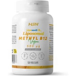 HSN Vitamina b12 (metilcobalamina) liposomada (liposovit®) (500mcg vitamina b12) - 120 veg caps - Vitaminas - Cápsulas Vegetales - Servicios