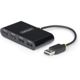 Startech.com StarTechcom Hub USB 20 de 4 Puertos Ladrón USB Alimentado por el Bus 480Mbps Hub Portátil Externo USB Multiplicador Portátil USB Protección