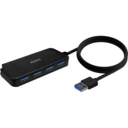 AISENS Hub USB 30 Tipo AM4x Tipo AH Negro 60cm