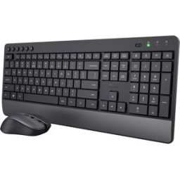 Trust Trezo teclado Ratón incluido RF inalámbrico QZERTY Español Negro
