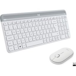 Logitech MK470 teclado Ratón incluido RF inalámbrico QWERTY Italiano Blanco