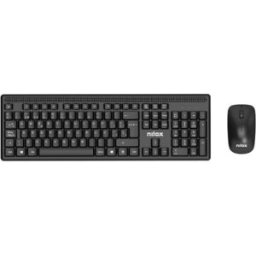 Nilox NXKMWE011 teclado Ratón incluido Oficina RF inalámbrico Español Negro