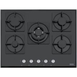 Franke Placa gas 5 quemadores - FHNS 705 4G TC BK C. Negro