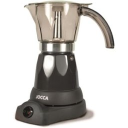 Jocca Cafetera italiana eléctrica 5449R Capacidad 6 tazas Sin cables. Negro