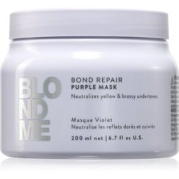 Blondme Bond Repair Purple Mask Mascarilla Para Cabello Neutralizante Para Tonos Amarillos 200 Ml