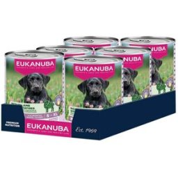 Eukanuba Puppy Cordero con Patatas Perros Latas 6 x 400 gr