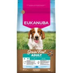 Eukanuba Grain Free Adult Razas Pequeñas y Medianas Pescado Azul 3 Kg