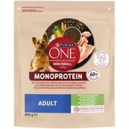 Purina One Mini Adult Monoprotein Pavo para Perros 800 gr