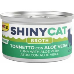 GimCat ShinyCat Broth Atún con Aloe Vera Latas para Gatos 70 gr